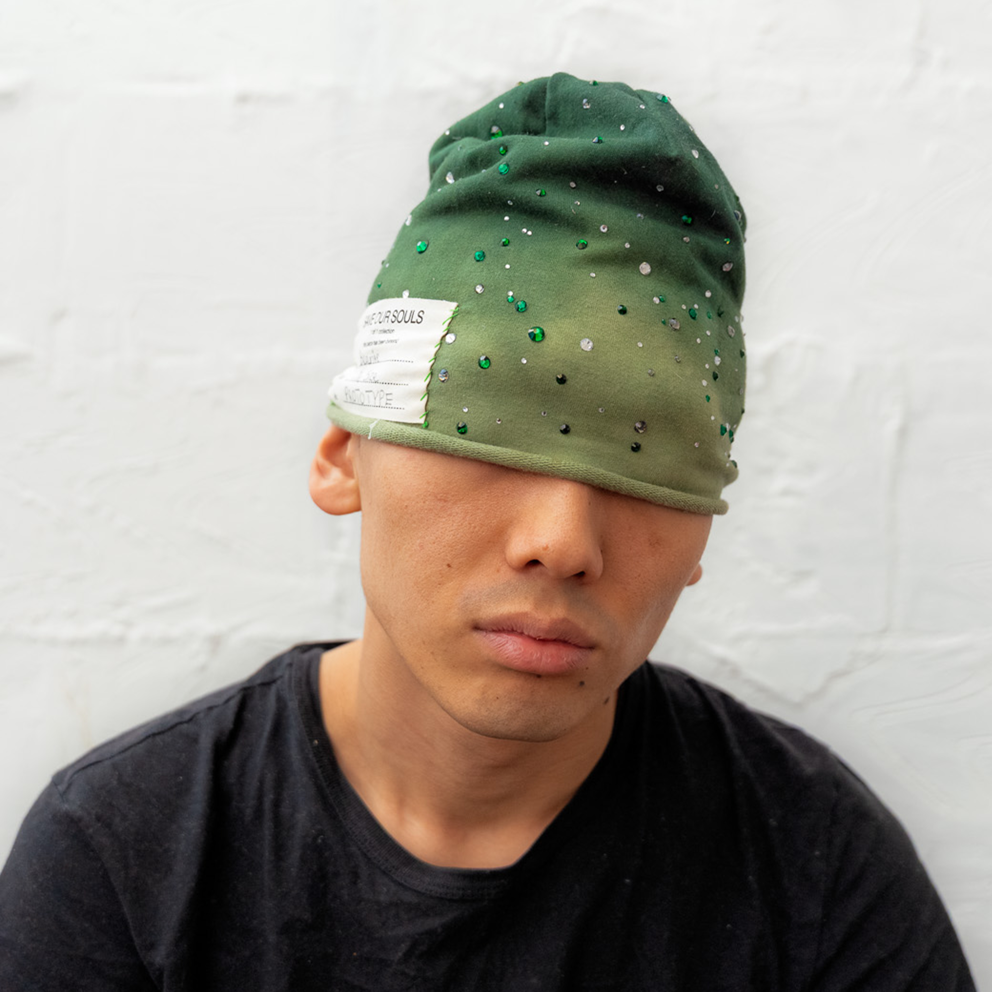 Faded Rhinestone Beanie