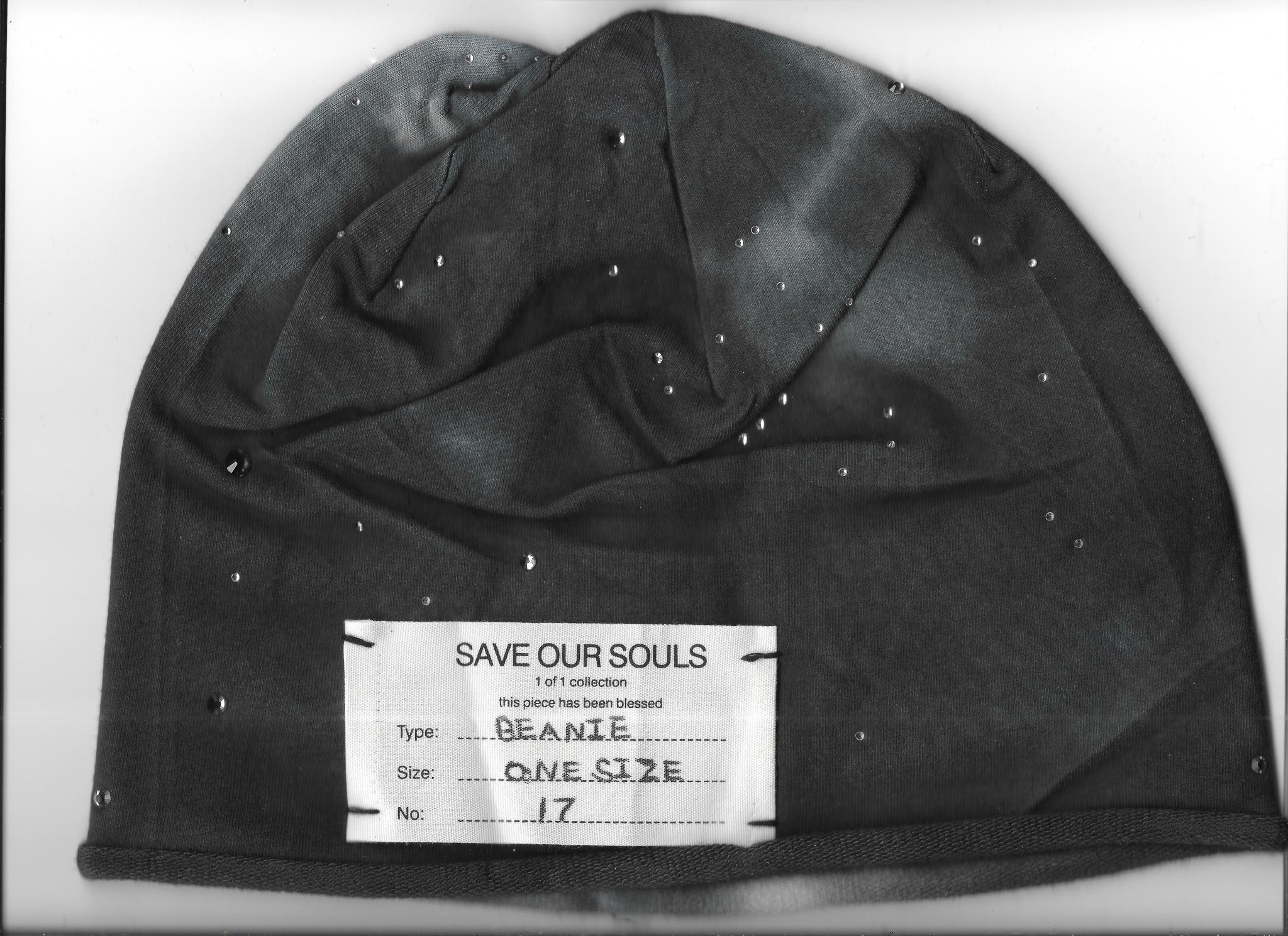 #17 Faded Rhinestone Beanie