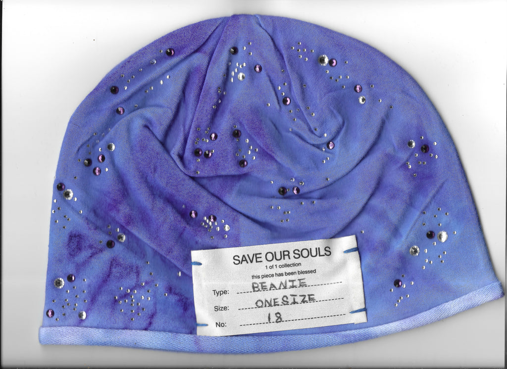 #18 Faded Rhinestone Beanie