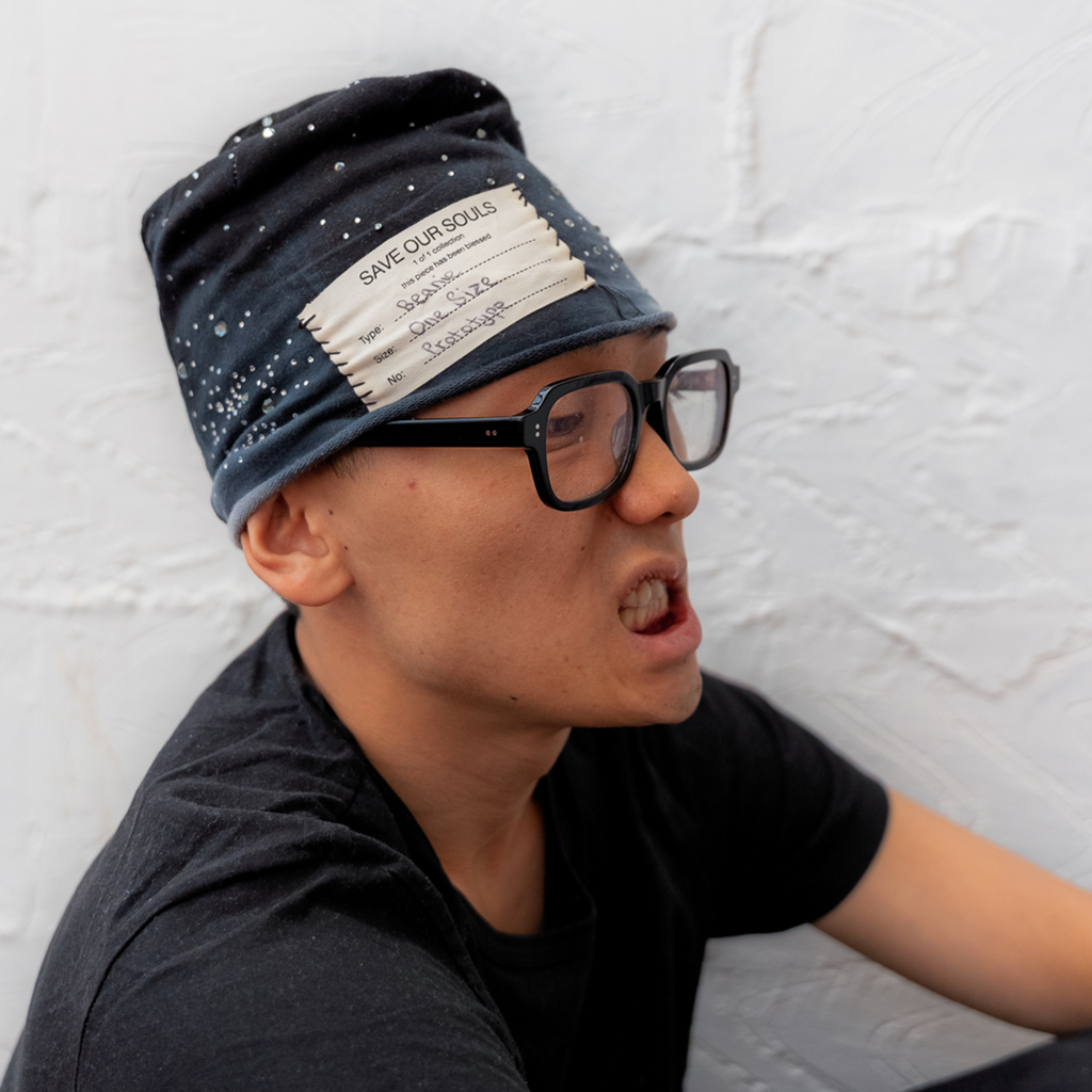 Faded Rhinestone Beanie