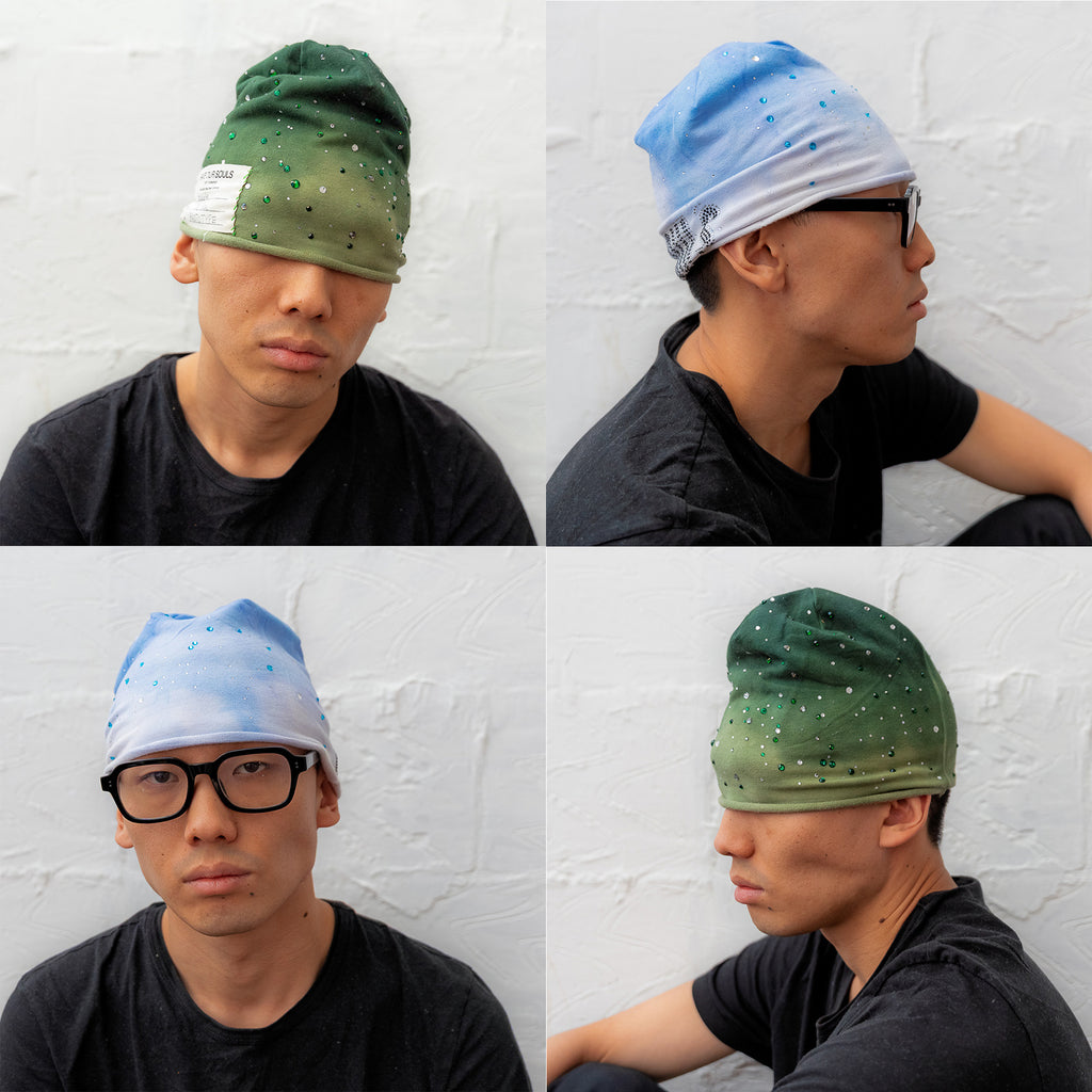 Faded Rhinestone Beanie