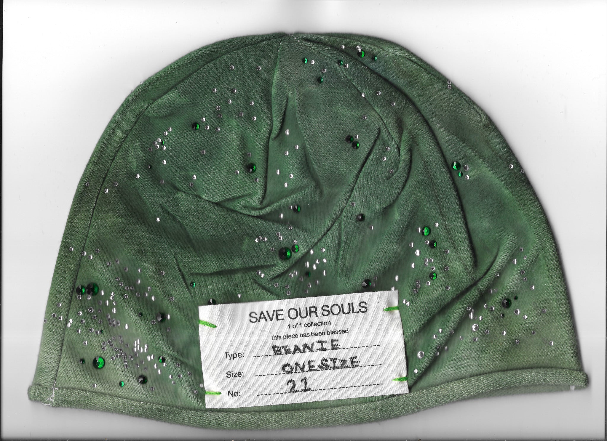 #21 Faded Rhinestone Beanie