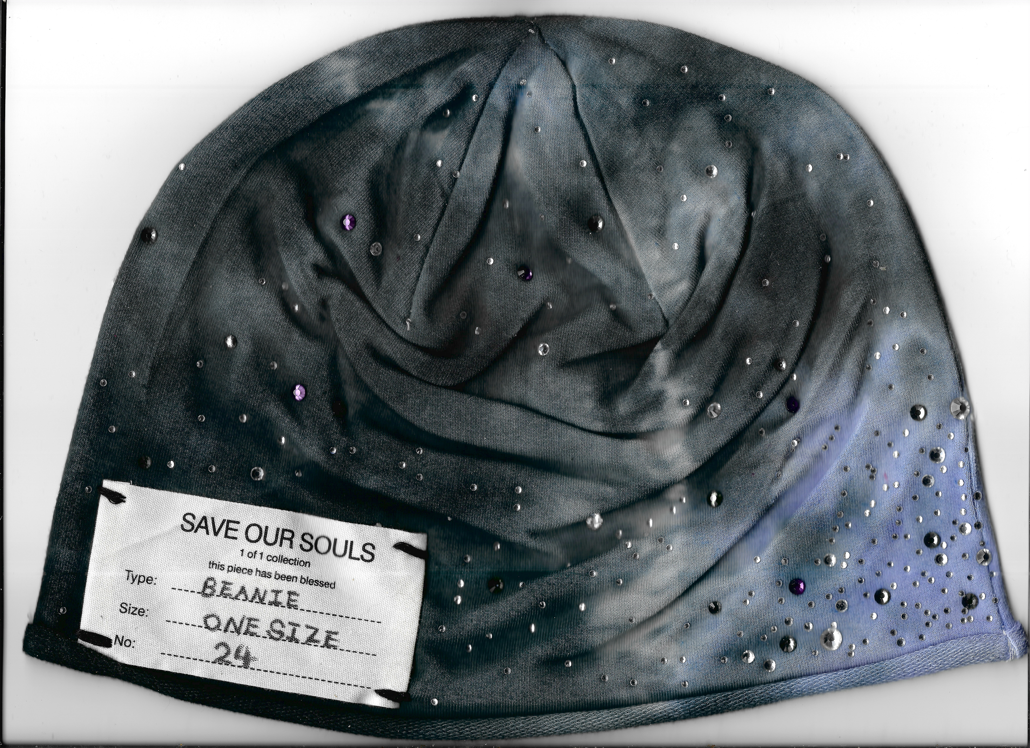 #24 Faded Rhinestone Beanie