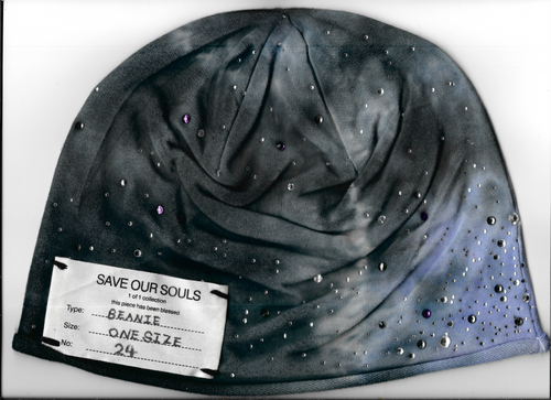 Faded Rhinestone Beanie