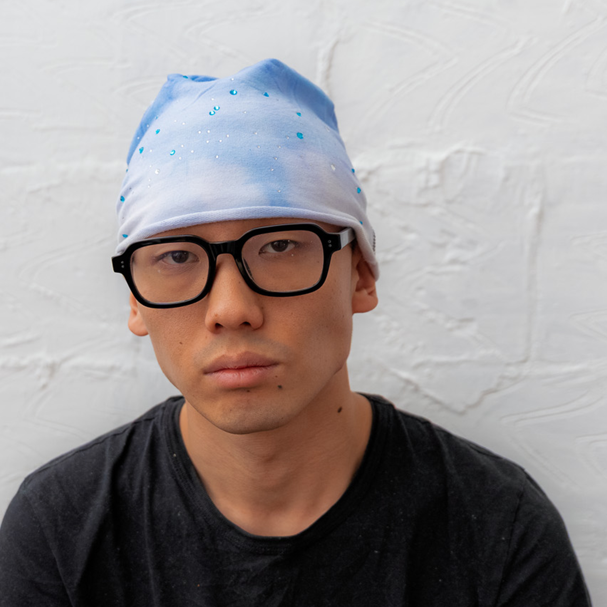 Faded Rhinestone Beanie