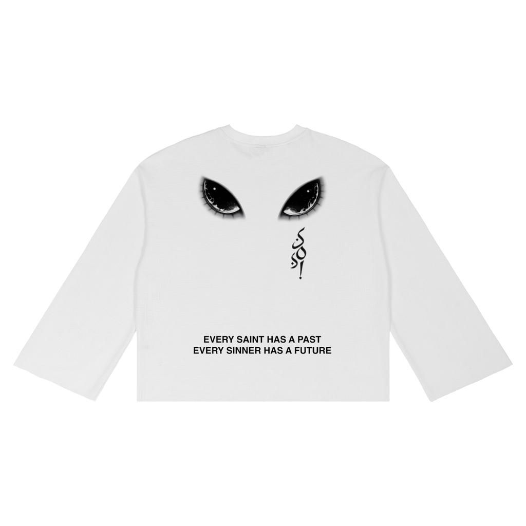 Unisex Waffle Raw Edge T-Shirt
