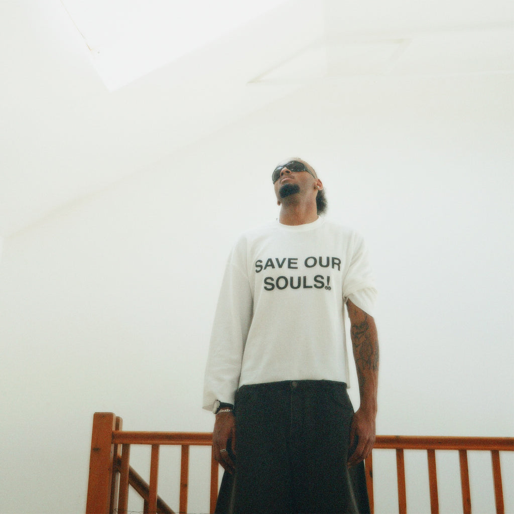 Unisex Waffle Raw Edge T-Shirt