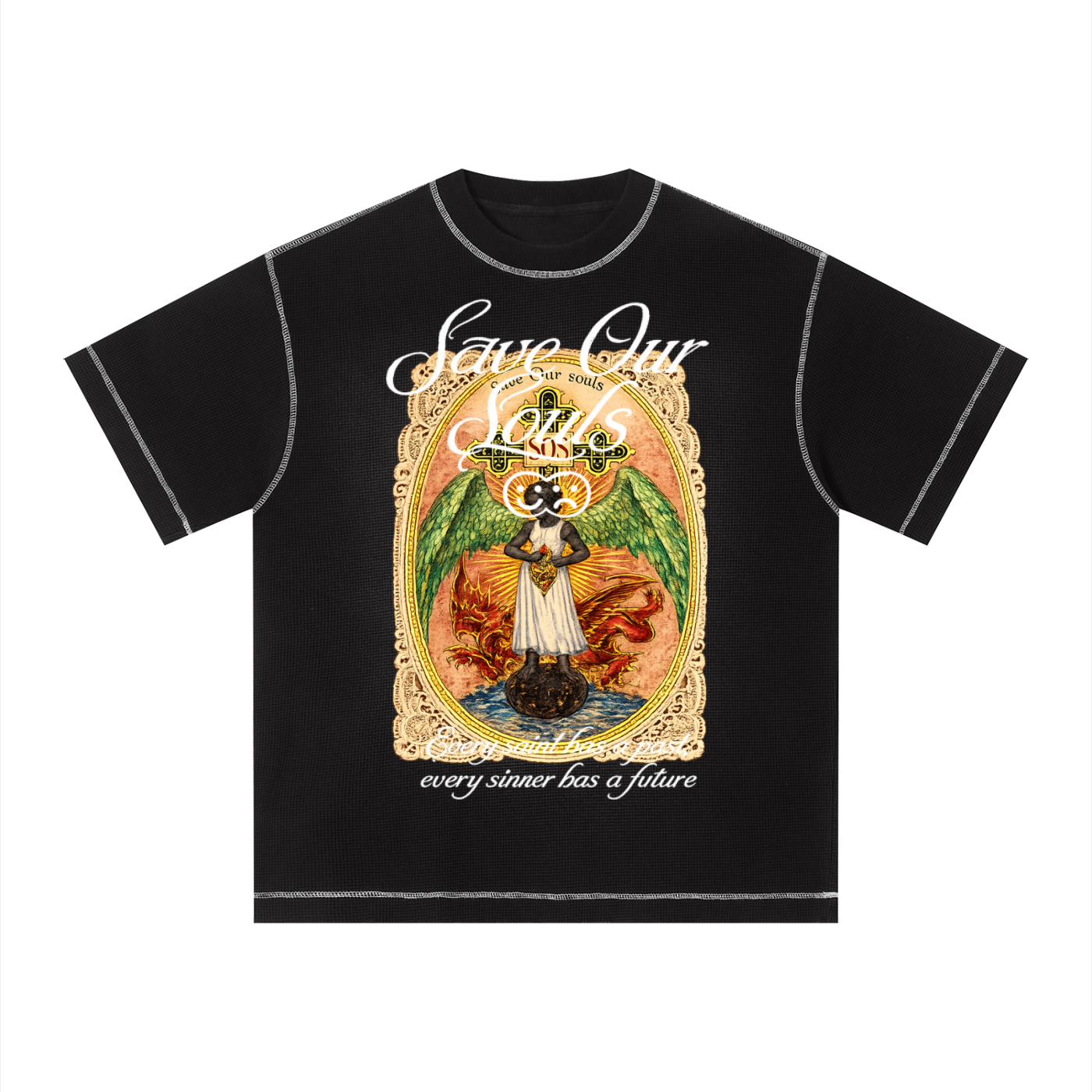 ANGEL WAFFLE TEE
